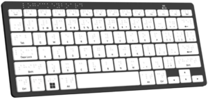 Mini Bluetooth Braille keyboard for the PC
